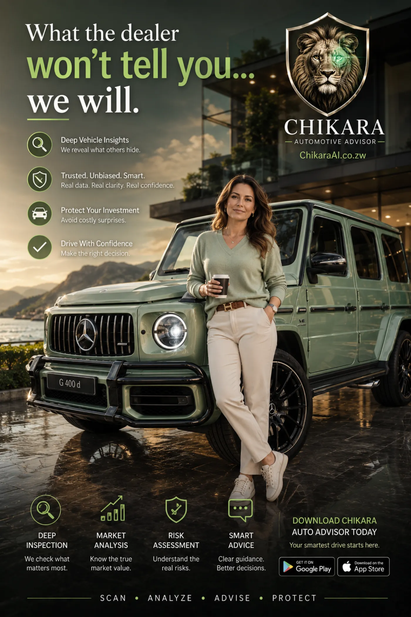CHIKARA Automotive Advisor campaign creative