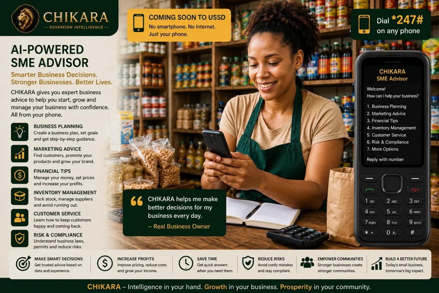 CHIKARA SME Advisor campaign creative