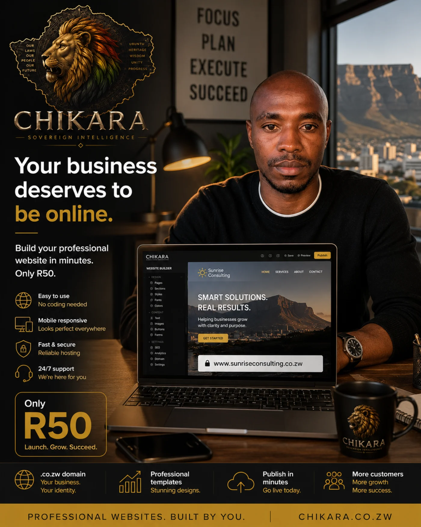 Cognitive Futures website builder campaign creative